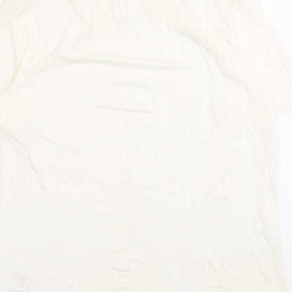 Damart Womens Ivory Viscose Basic T-Shirt Size 10 Halter