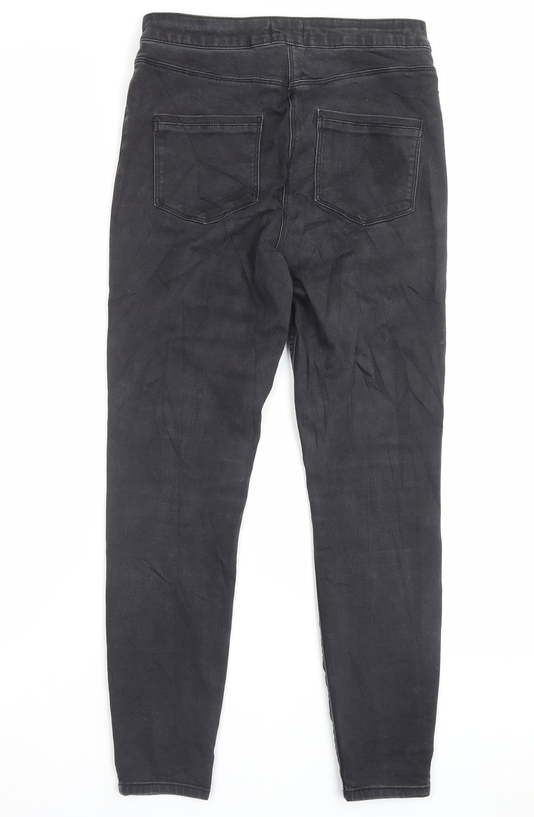 Womens UK Size 12 Papaya Regular Fit Skinny Grey Jeans
