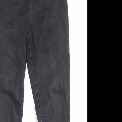 Womens UK Size 12 Papaya Regular Fit Skinny Grey Jeans