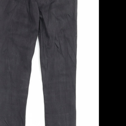 Womens UK Size 12 Papaya Regular Fit Skinny Grey Jeans