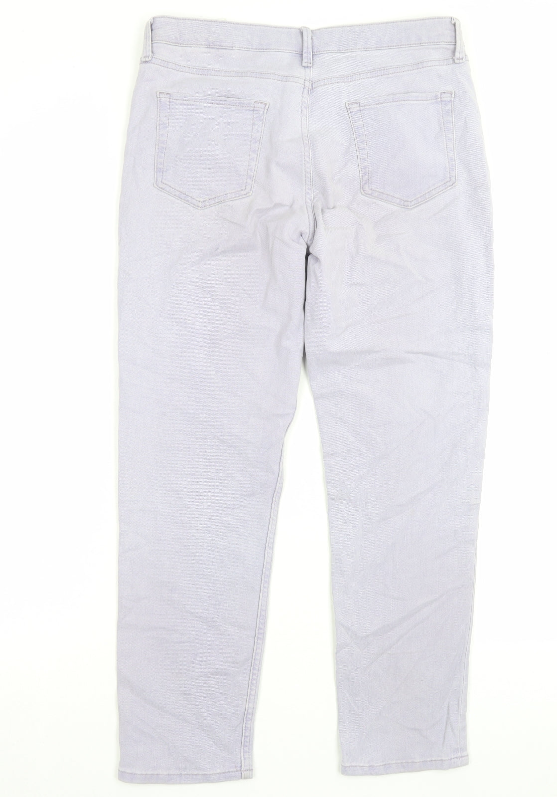 Womens UK Size 12 Marks and Spencer Regular Fit Straight Purple Jeans