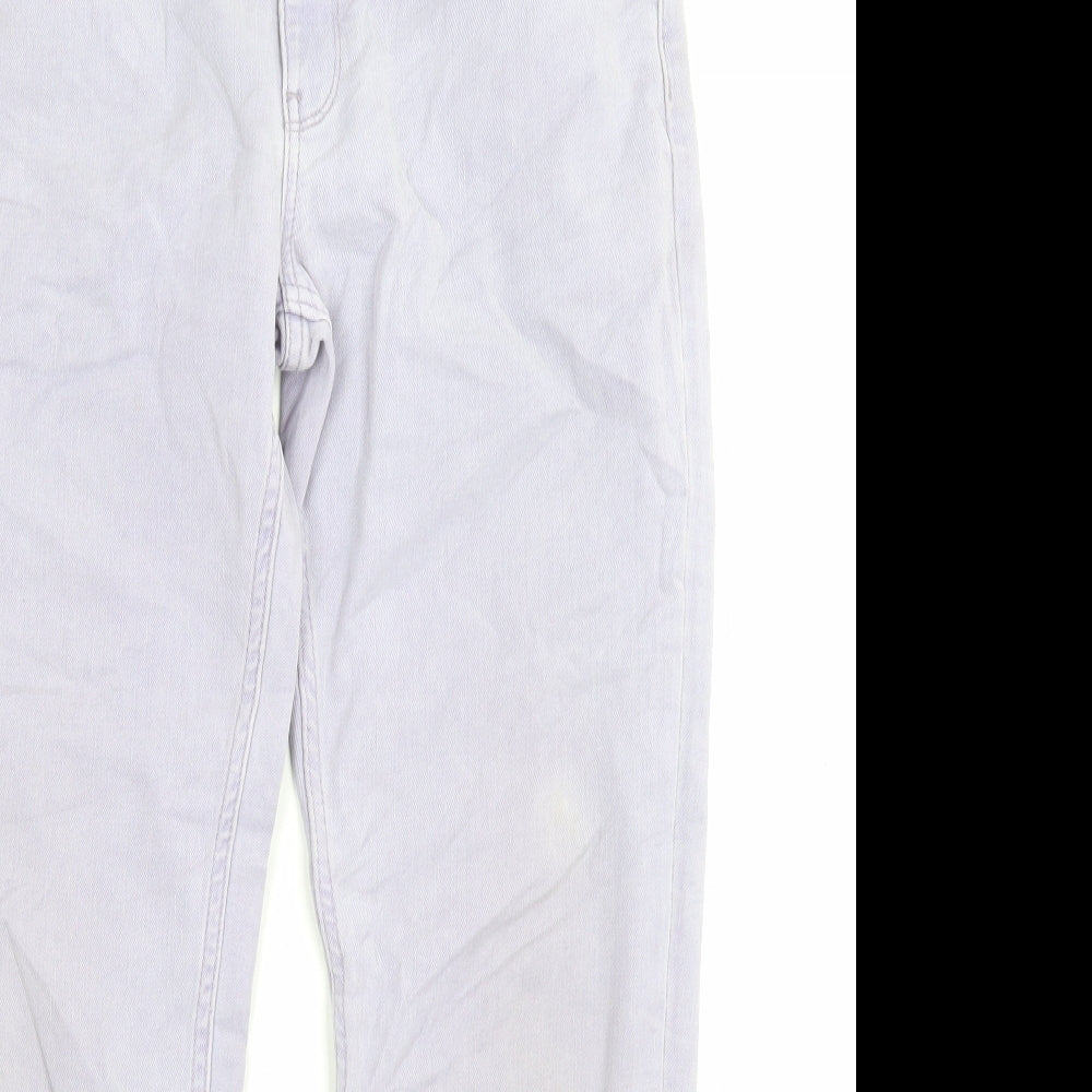 Womens UK Size 12 Marks and Spencer Regular Fit Straight Purple Jeans