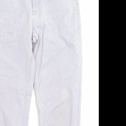 Womens UK Size 12 Marks and Spencer Regular Fit Straight Purple Jeans