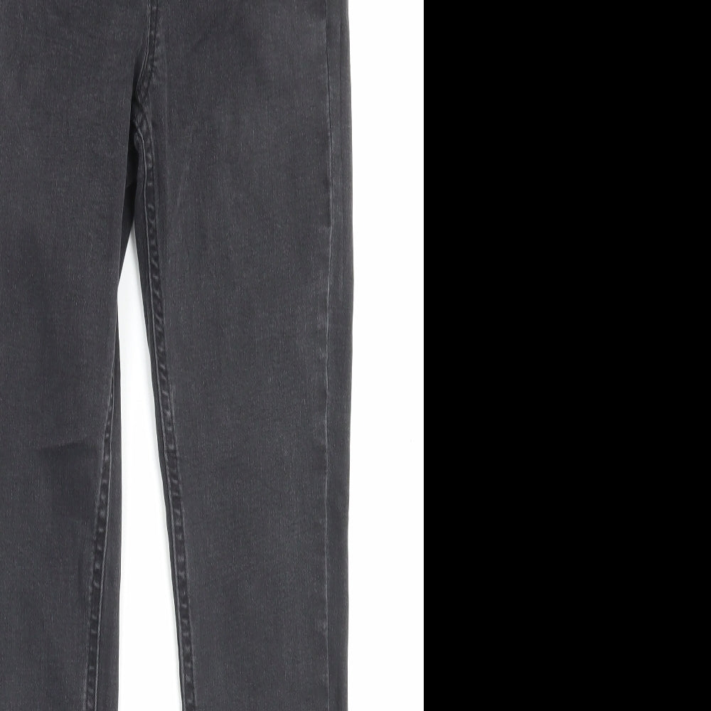 Denim & Co. Womens Black Cotton Skinny Jeans Size 10 L29 in Regular Button