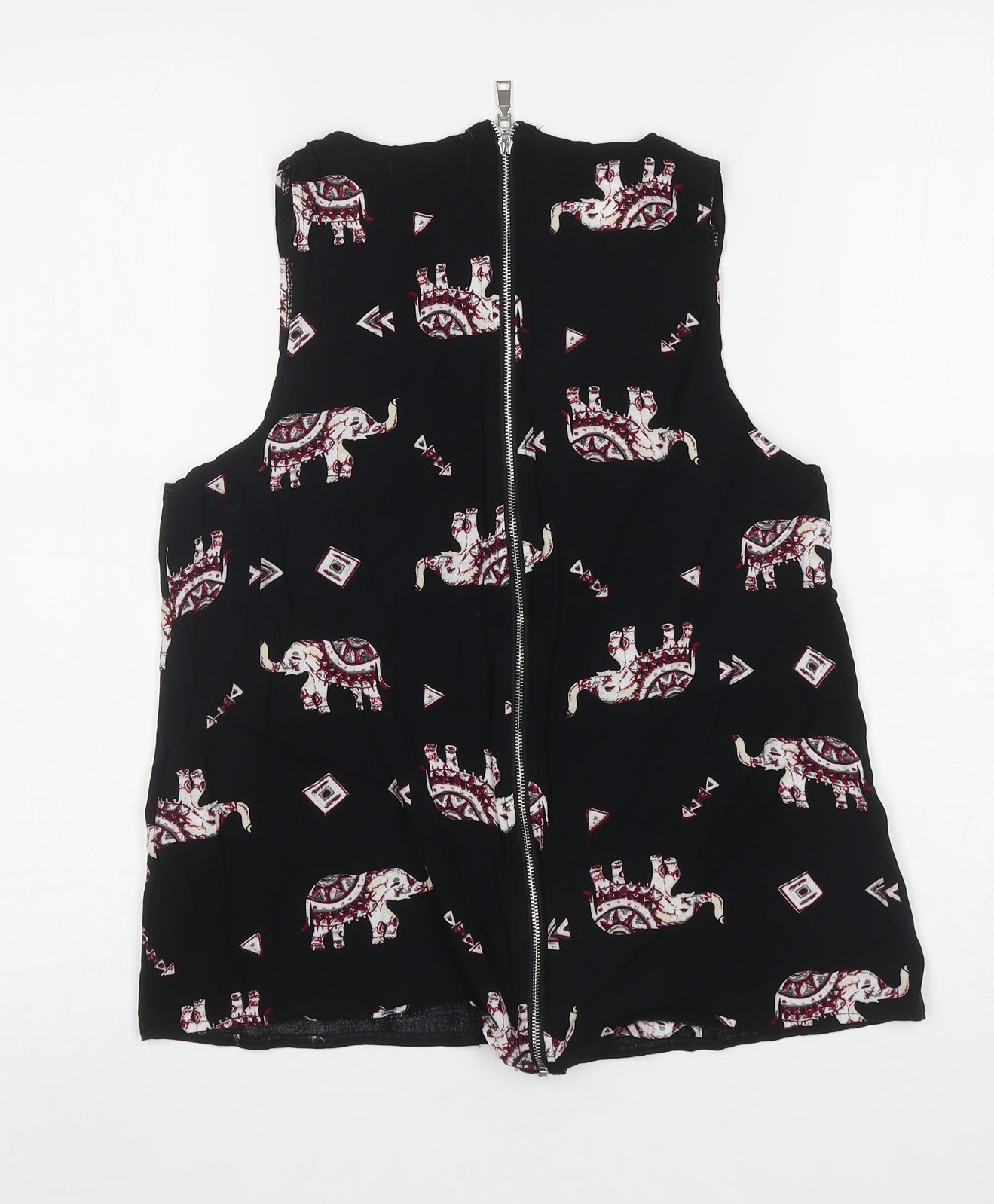 Womens UK Size S Paramour Black Basic Tank