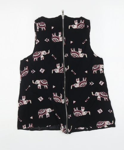 Womens UK Size S Paramour Black Basic Tank