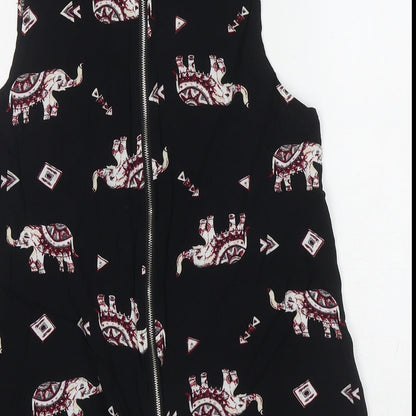 Womens UK Size S Paramour Black Basic Tank