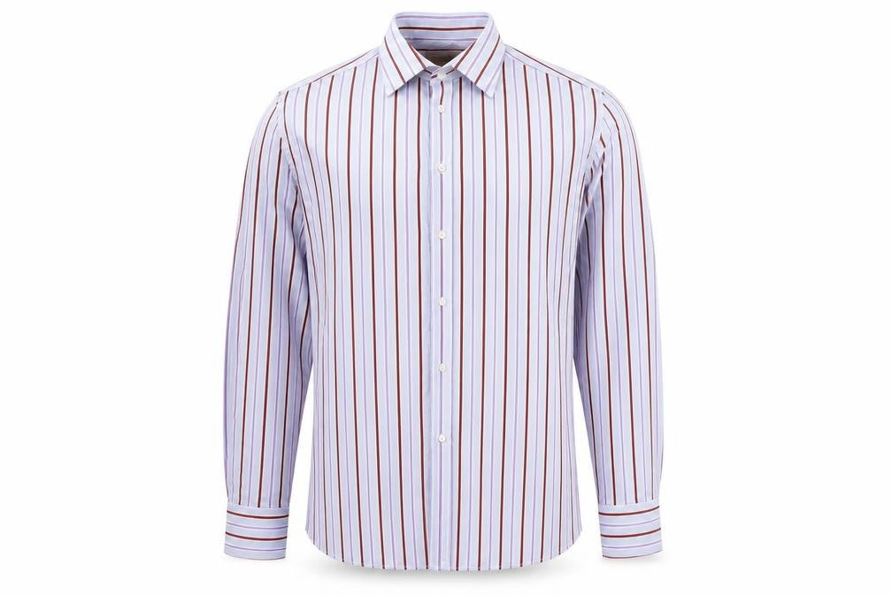 Mens UK Size L Marks and Spencer Blue  Button-Up Long Sleeve Casual Shirt