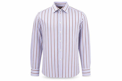 Mens UK Size L Marks and Spencer Blue  Button-Up Long Sleeve Casual Shirt
