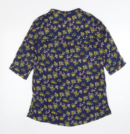 Womens UK Size M Ravi Famous Blue Tunic T-Shirt