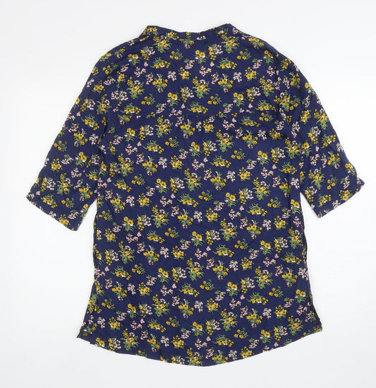 Womens UK Size M Ravi Famous Blue Tunic T-Shirt