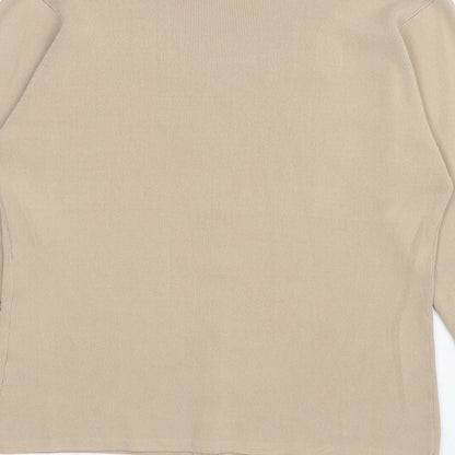Womens UK Size M Reflect Beige Cardigan Jumper