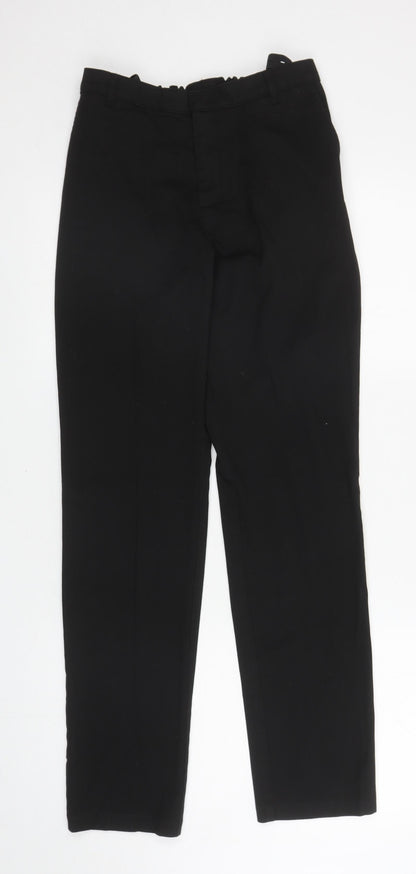 George Boys Black Polyester Dress Pants Trousers Size 14-15 Years L30 in Regular Zip