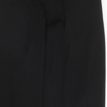 George Boys Black Polyester Dress Pants Trousers Size 14-15 Years L30 in Regular Zip