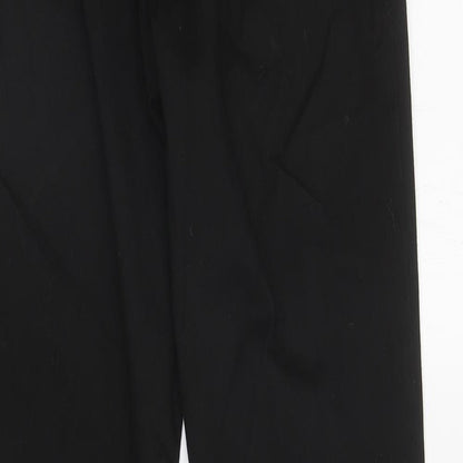 George Boys Black Polyester Dress Pants Trousers Size 14-15 Years L30 in Regular Zip