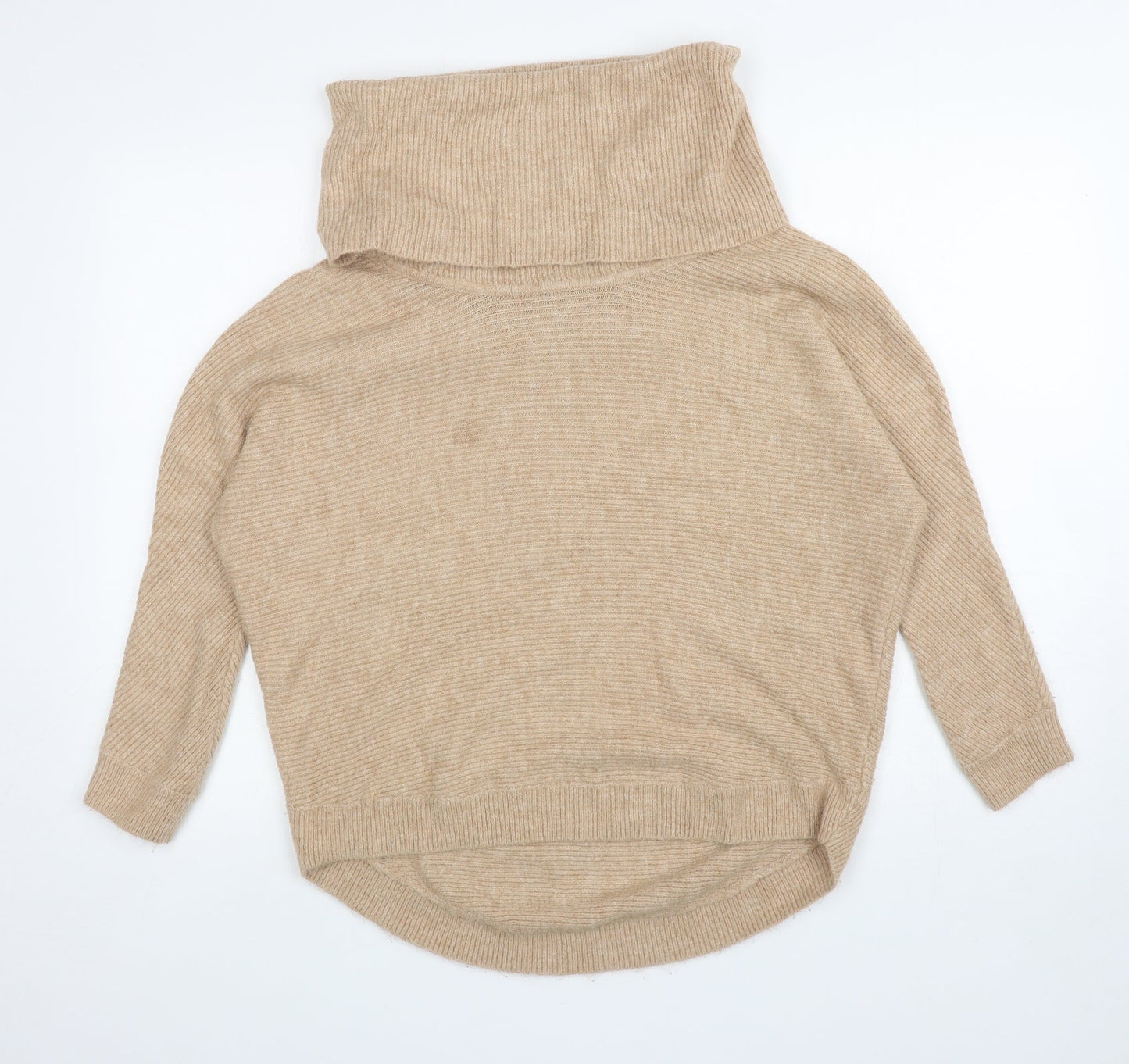 Womens UK Size 10 Miss Selfridge Beige Pullover Jumper