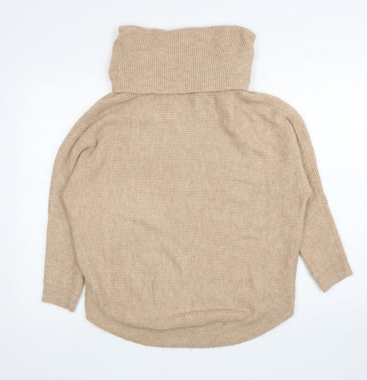 Womens UK Size 10 Miss Selfridge Beige Pullover Jumper