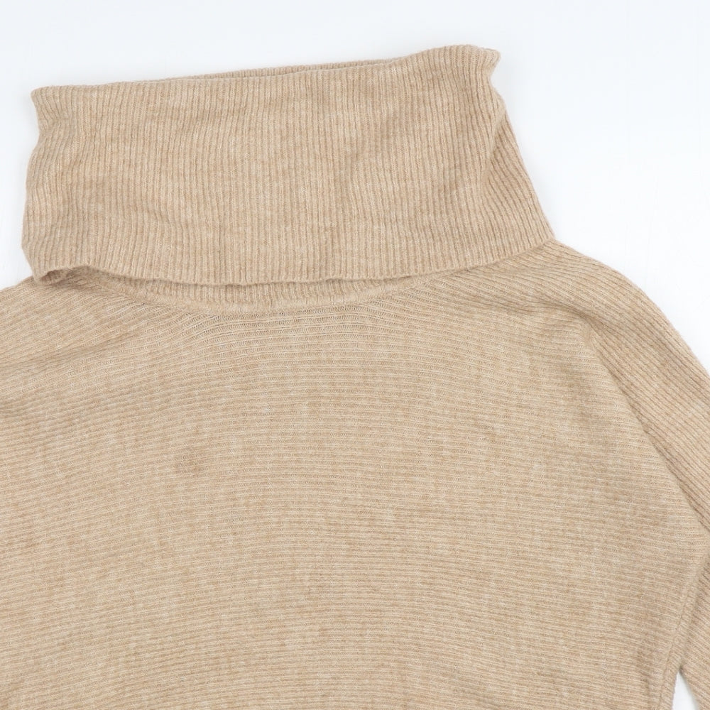 Womens UK Size 10 Miss Selfridge Beige Pullover Jumper
