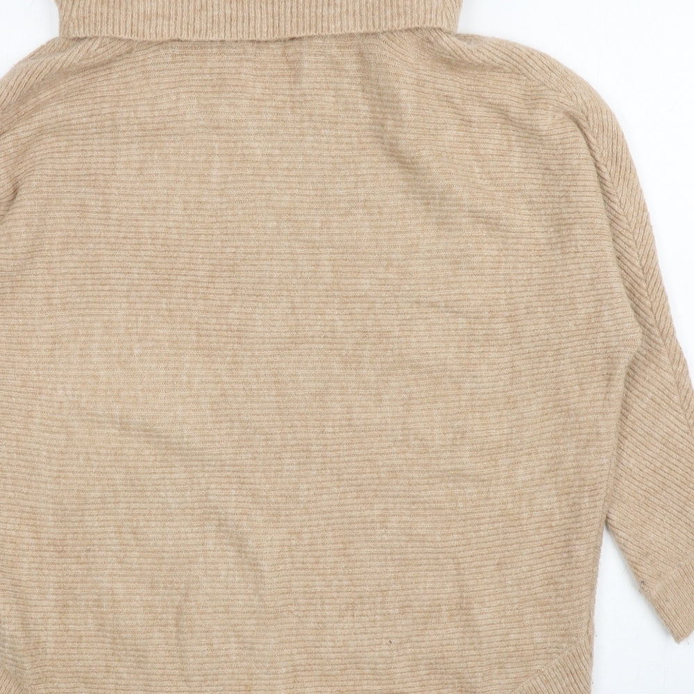 Womens UK Size 10 Miss Selfridge Beige Pullover Jumper
