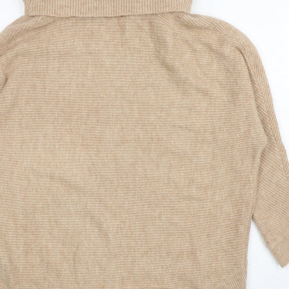 Womens UK Size 10 Miss Selfridge Beige Pullover Jumper
