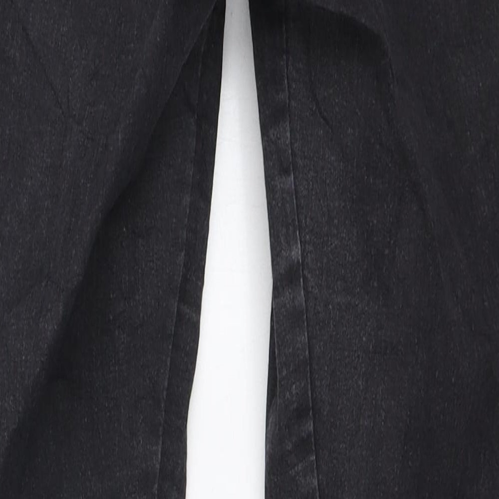 Topshop Womens Black Cotton Skinny Jeans Size 28 in L30 in Regular Zip - Side cut outs