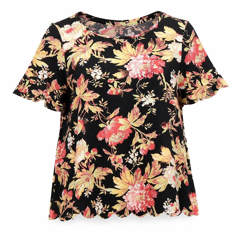 Womens UK Size 10 Topshop Multicoloured Basic Blouse