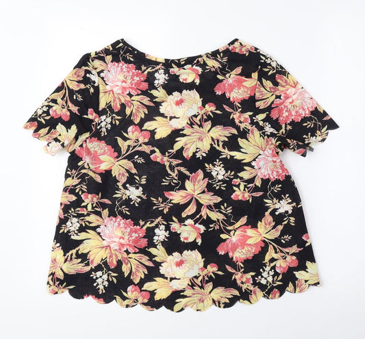 Womens UK Size 10 Topshop Multicoloured Basic Blouse