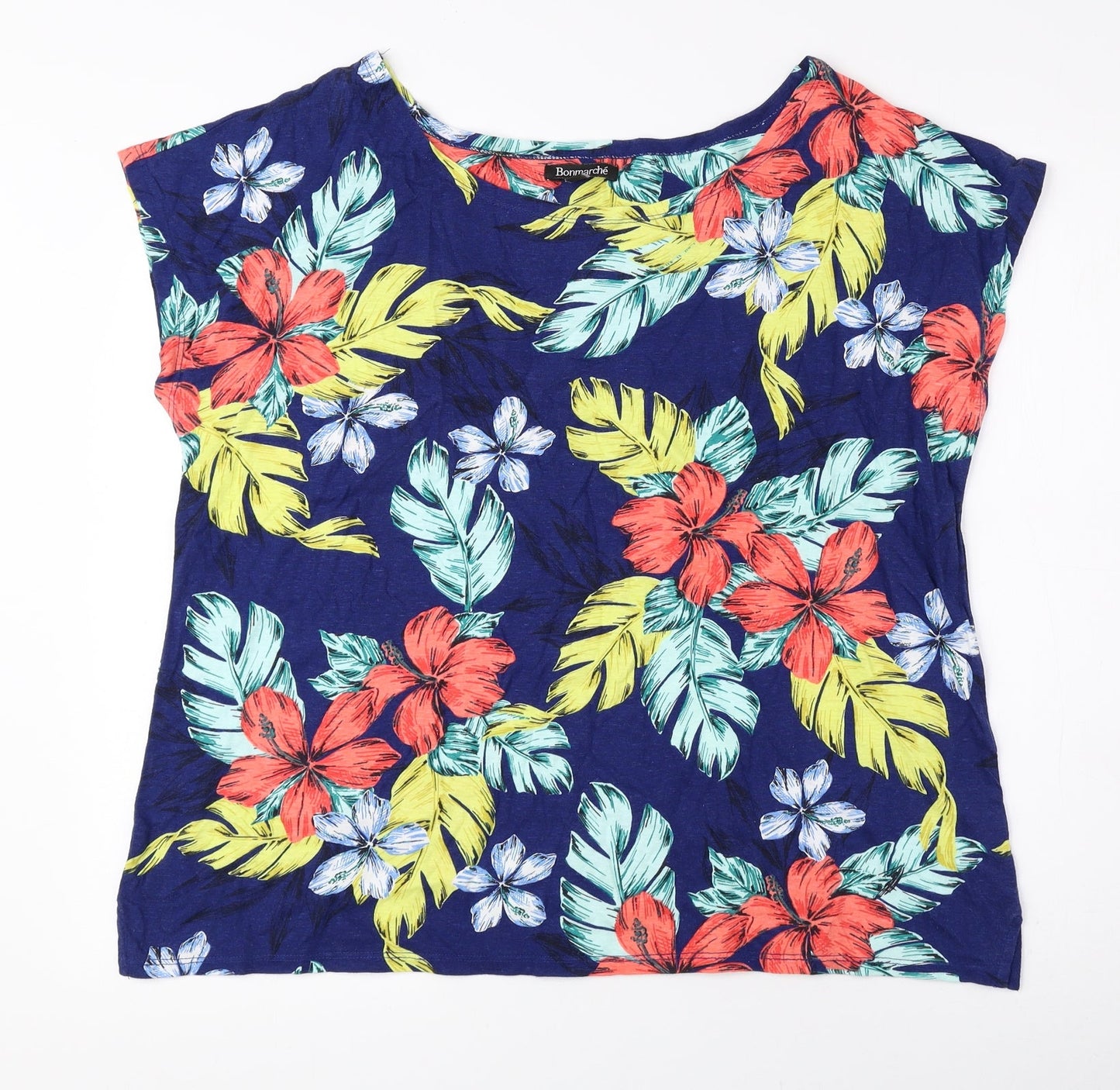 Womens UK Size 16 Bonmarché Multicoloured Basic Blouse