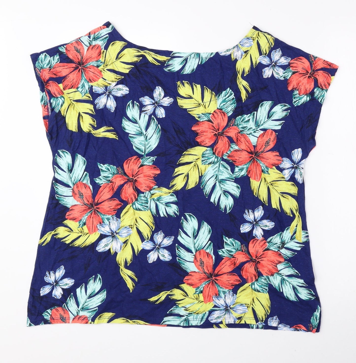 Womens UK Size 16 Bonmarché Multicoloured Basic Blouse