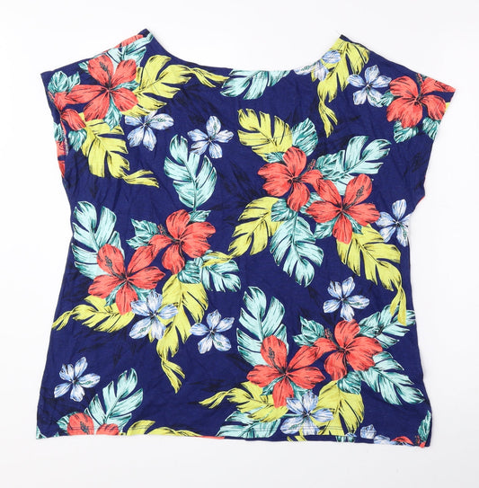 Womens UK Size 16 Bonmarché Multicoloured Basic Blouse