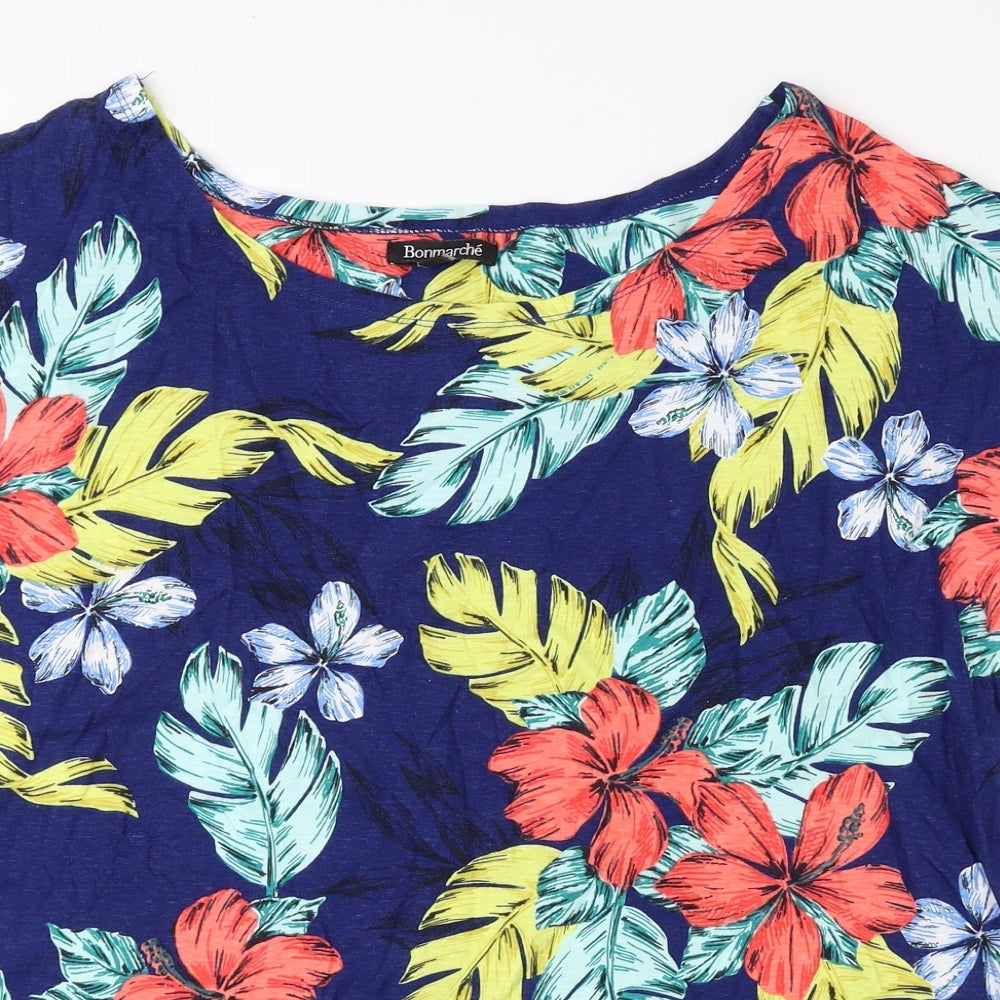 Womens UK Size 16 Bonmarché Multicoloured Basic Blouse