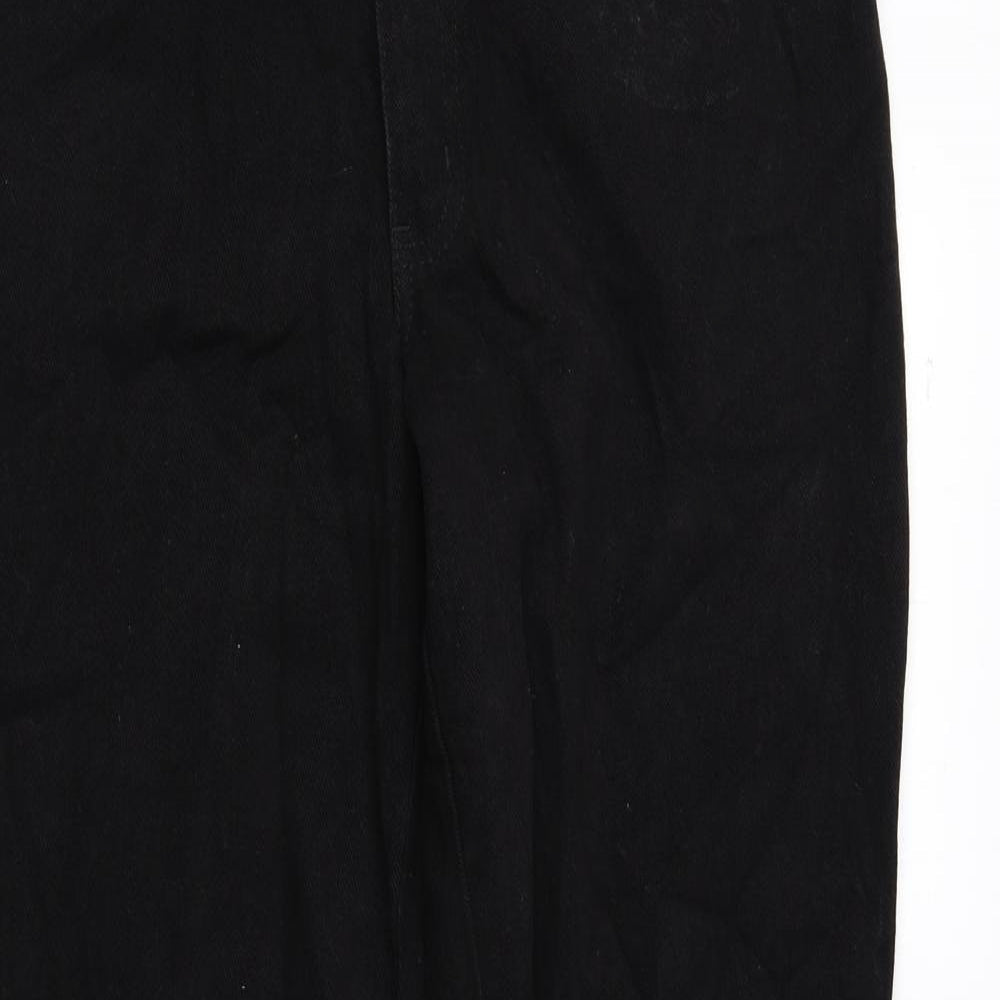 New York Womens Black 100% Cotton Tapered Jeans Size 8 L30 in Regular Zip