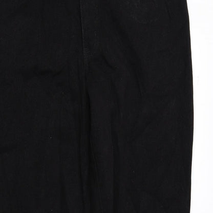 New York Womens Black 100% Cotton Tapered Jeans Size 8 L30 in Regular Zip