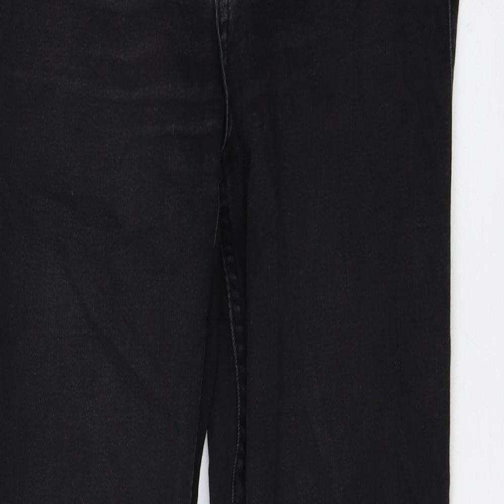 Hollister Womens Black Cotton Skinny Jeans Size 26 L28 in Regular Zip