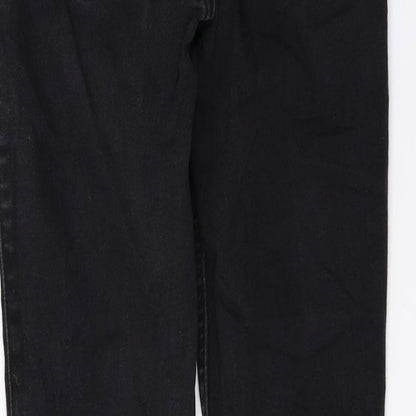 Hollister Womens Black Cotton Skinny Jeans Size 26 L28 in Regular Zip