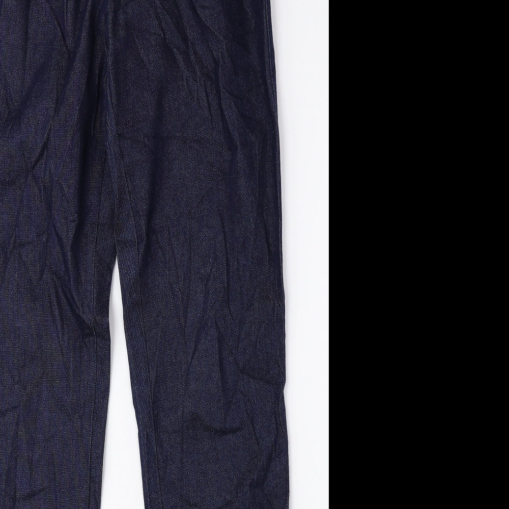 Womens UK Size XL Preworn Regular Fit Tapered Blue Jeans