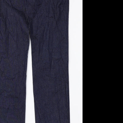 Womens UK Size XL Preworn Regular Fit Tapered Blue Jeans