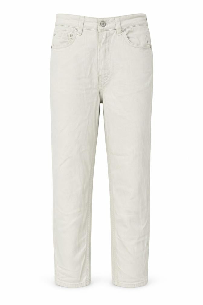 Womens UK Size 10 Stradivarius Regular Fit Mom Ivory Jeans