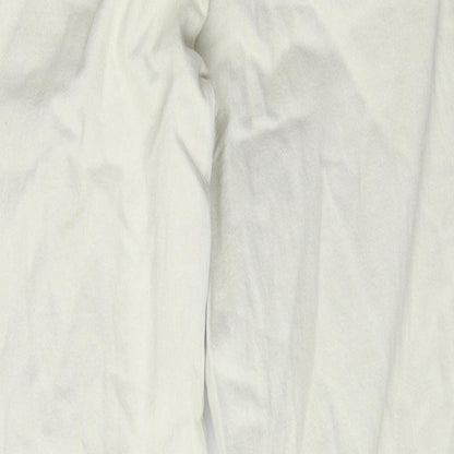 Womens UK Size 10 Stradivarius Regular Fit Mom Ivory Jeans