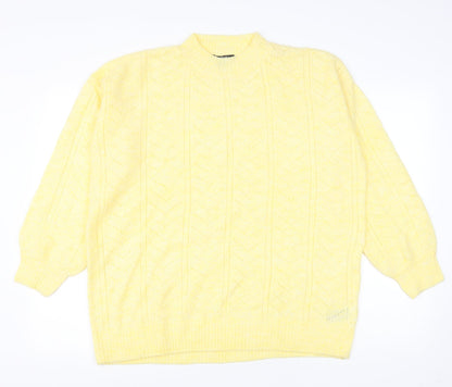 Womens UK Size 14 ESMARA Yellow Pullover Jumper