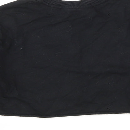 Preworn Girls Black Cotton Pullover Sweatshirt Size 9-10 Years Pullover - Harry Potter
