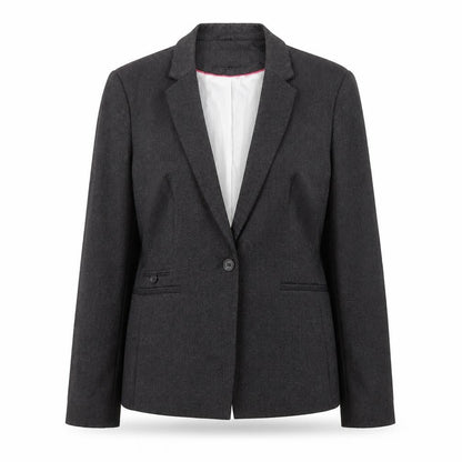 NEXT Womens Grey Polyester Jacket Blazer Size 14