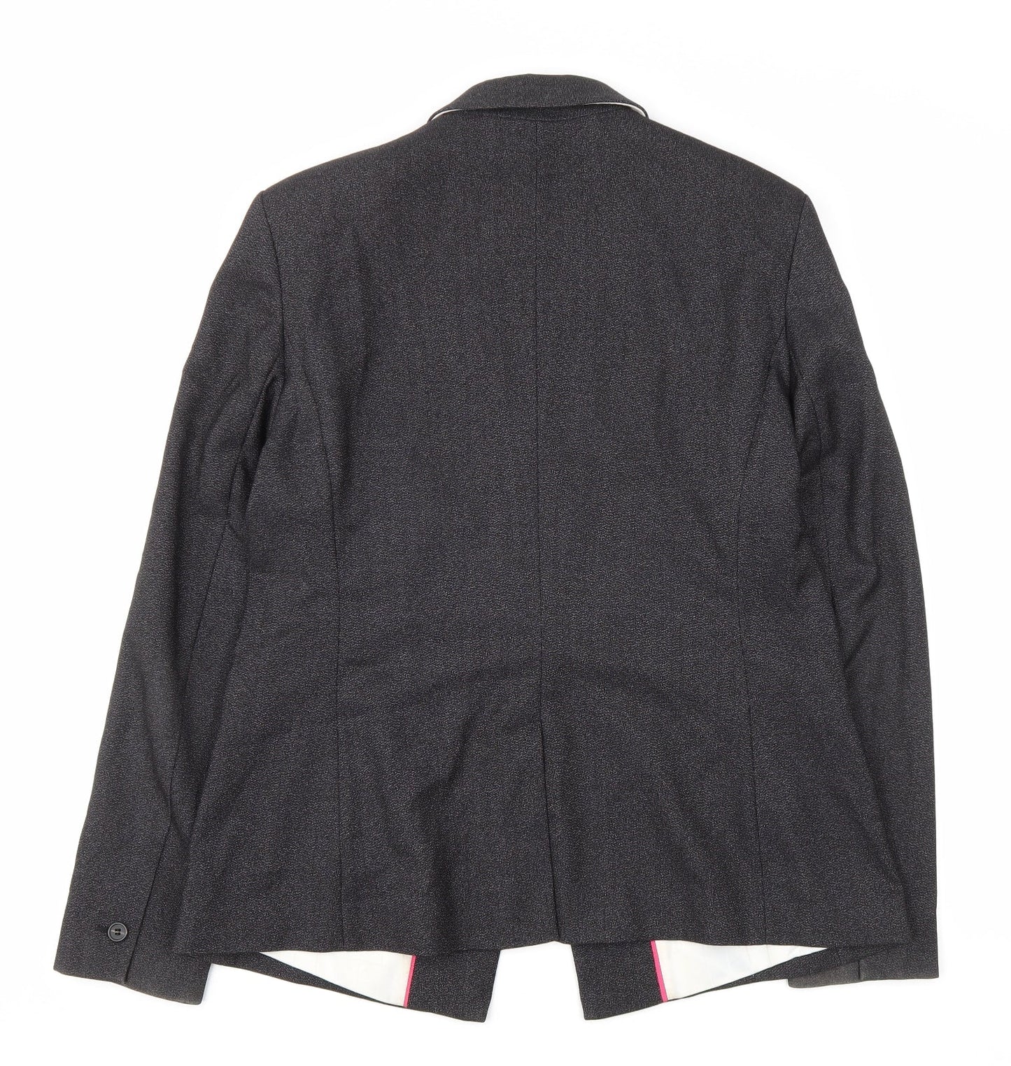 NEXT Womens Grey Polyester Jacket Blazer Size 14