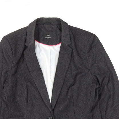NEXT Womens Grey Polyester Jacket Blazer Size 14
