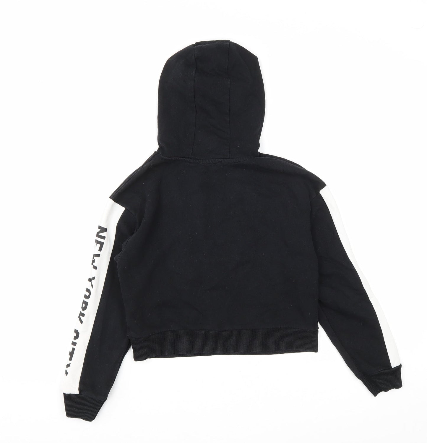 Primark Boys Black Cotton Pullover Hoodie Size 10-11 Years Pullover - 89