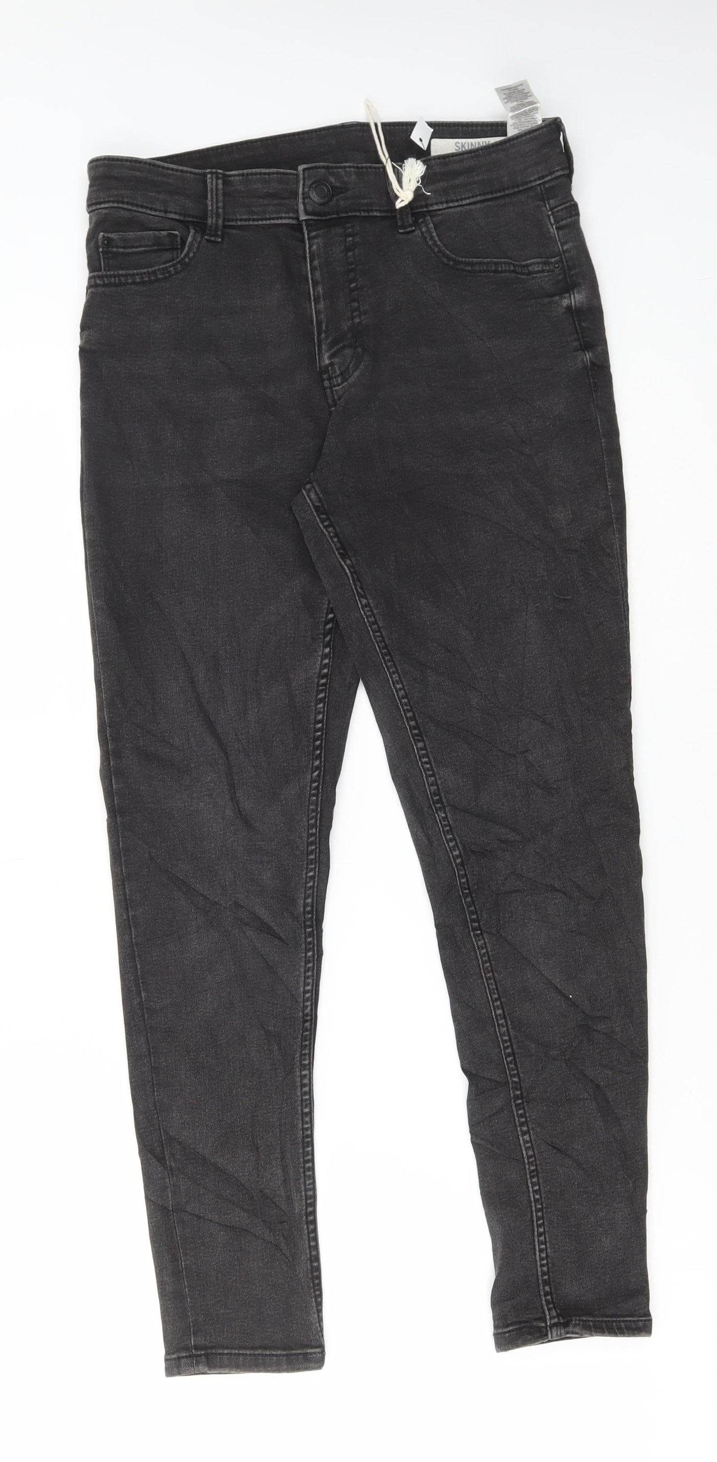 Womens UK Size 10 Marks and Spencer Regular Fit Skinny Grey Jeans