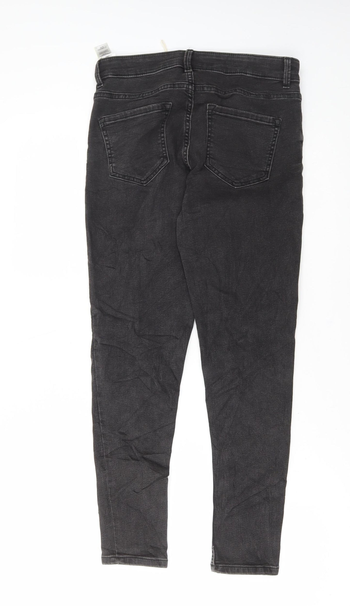 Womens UK Size 10 Marks and Spencer Regular Fit Skinny Grey Jeans