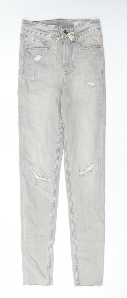 Womens UK Size 6 Marks and Spencer Regular Fit Skinny Grey Jeans