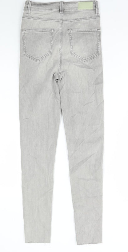 Womens UK Size 6 Marks and Spencer Regular Fit Skinny Grey Jeans