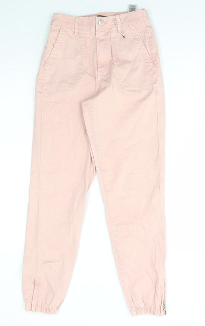 Womens UK Size 6 Marks and Spencer Regular Fit Tapered Pink Jeans